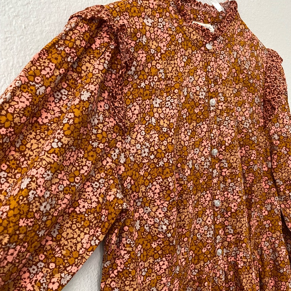 Universal Thread Ruffle Ballon Flower Boho Dress - Picture 6 of 9